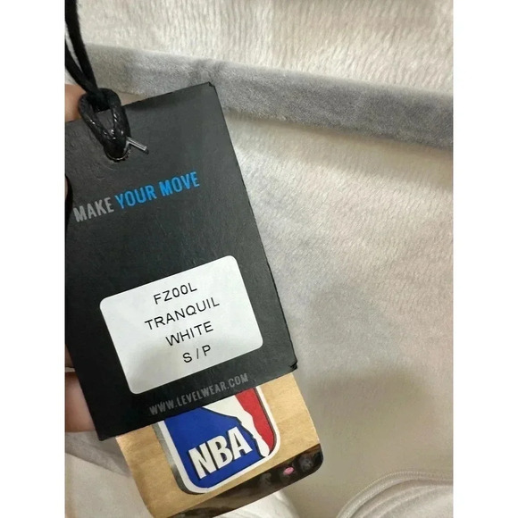 NWT Level Wear FZOOL Tranquil White OKC NBA Full Zipped Track Jacket Size S/P - Picture 6 of 9